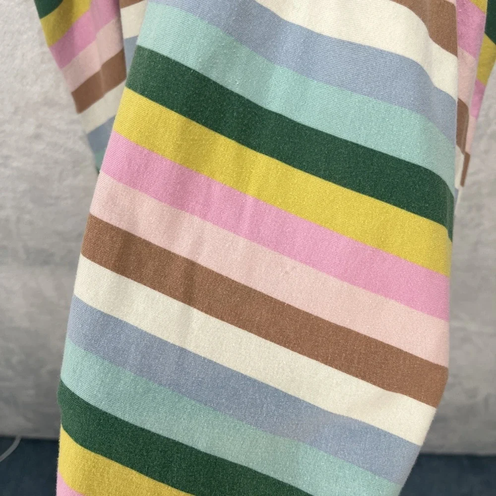 Hanna Andersson Skater Dress Girls 6-7 Striped Pockets Spring Summer Casual
